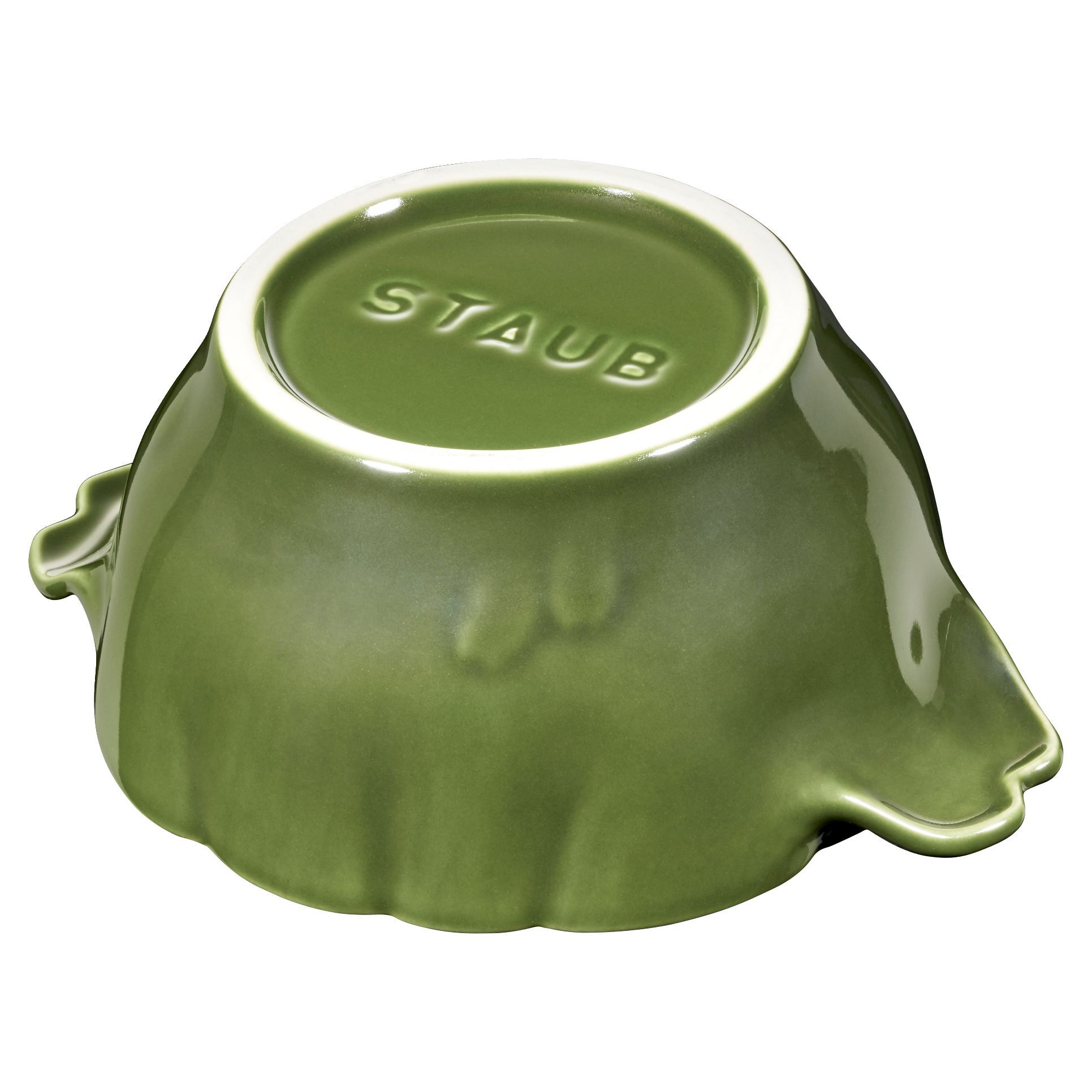 Cocotte 13 cm, Artischocke, Basilikum-Grün, Keramik