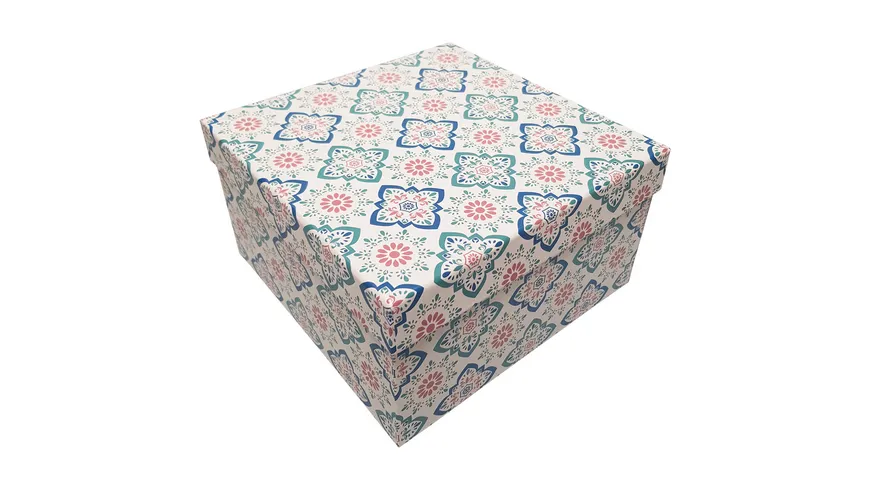 Kartonage mit Motiv Bunte Fliesen