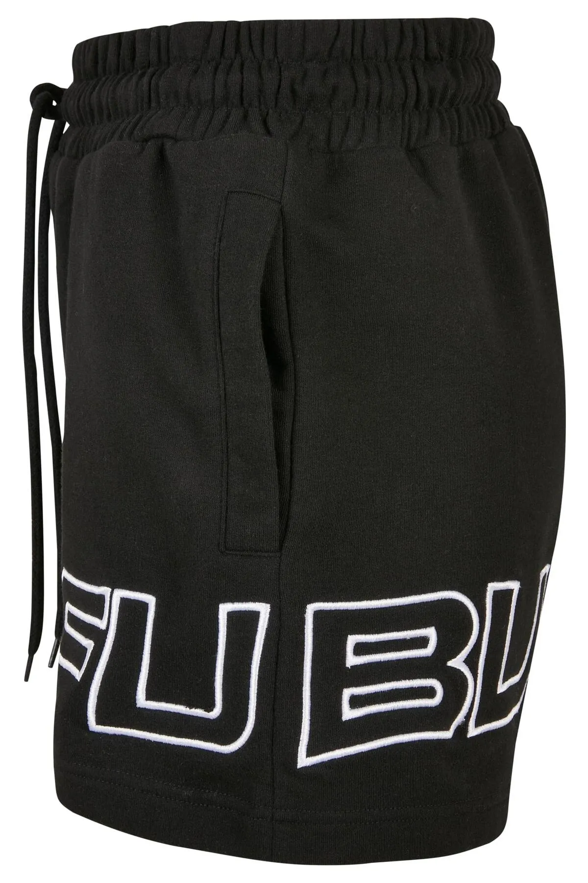 FUBU  Damen FW222-018-2, Corporate Sweat Shorts schwarz