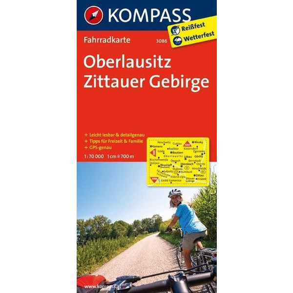 Oberlausitz - Zittauer Gebirge 1 : 70 000 - Fahrradkarte