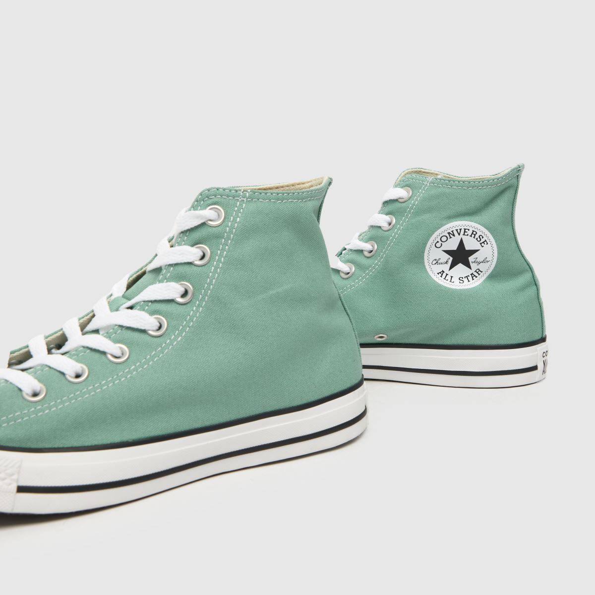 Converse – All Star – Gröna höga sneakers
