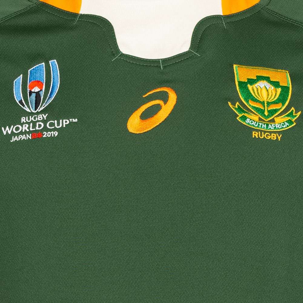 Südafrika Springboks ASICS Rugby World Cup Herren Heim Trikot 2111A167-300