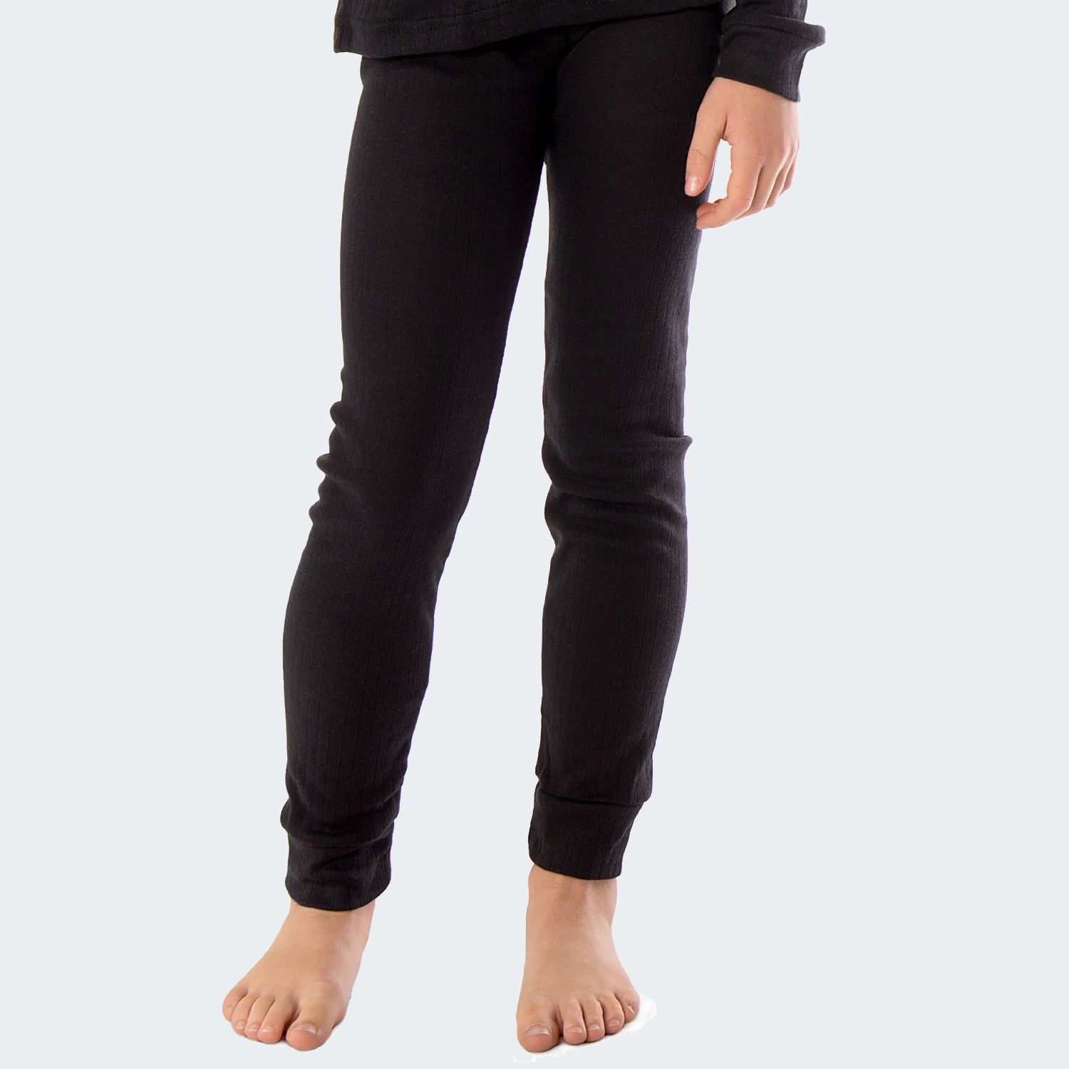 Black Snake Cuddle Schwarz 2er-Pack Kinder Thermounterhose