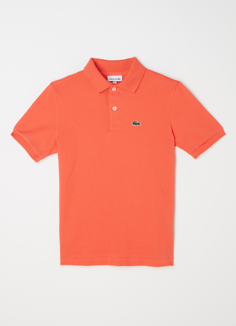 Lacoste polo krekls no pikē kokvilnas ar izšuvumu no logotipa