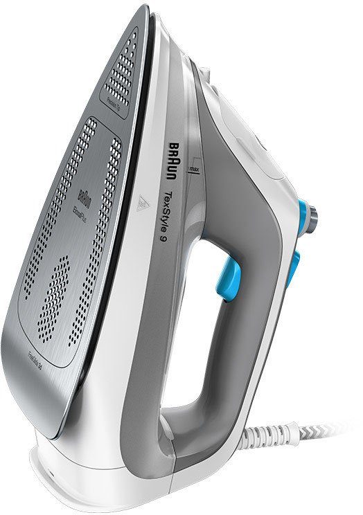 Braun Dampfbügeleisen TexStyle 9 SI 9270 WH, 3000 W, mit FreeGlide 3D Bügelsohle