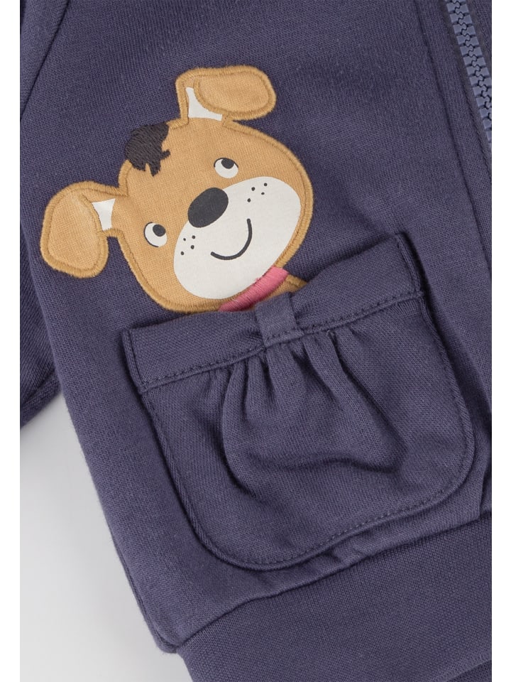 Sigikid Sweatjacke Funny Dog in Dunkelblau günstig kaufen