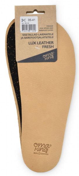 OmaKing ~ Barfuß Einlegesohlen ~ Lux Leather Fresh