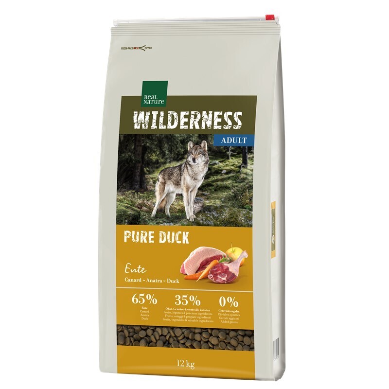 REAL NATURE Hundetrockenfutter REAL NATURE WILDERNESS Adult Pure Duck 12 kg