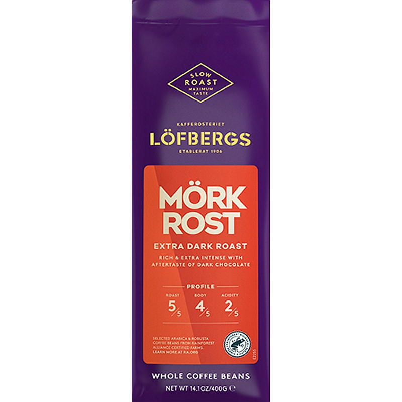 Löfbergs Kaffebønner 400 g Mörkrost Löfbergs