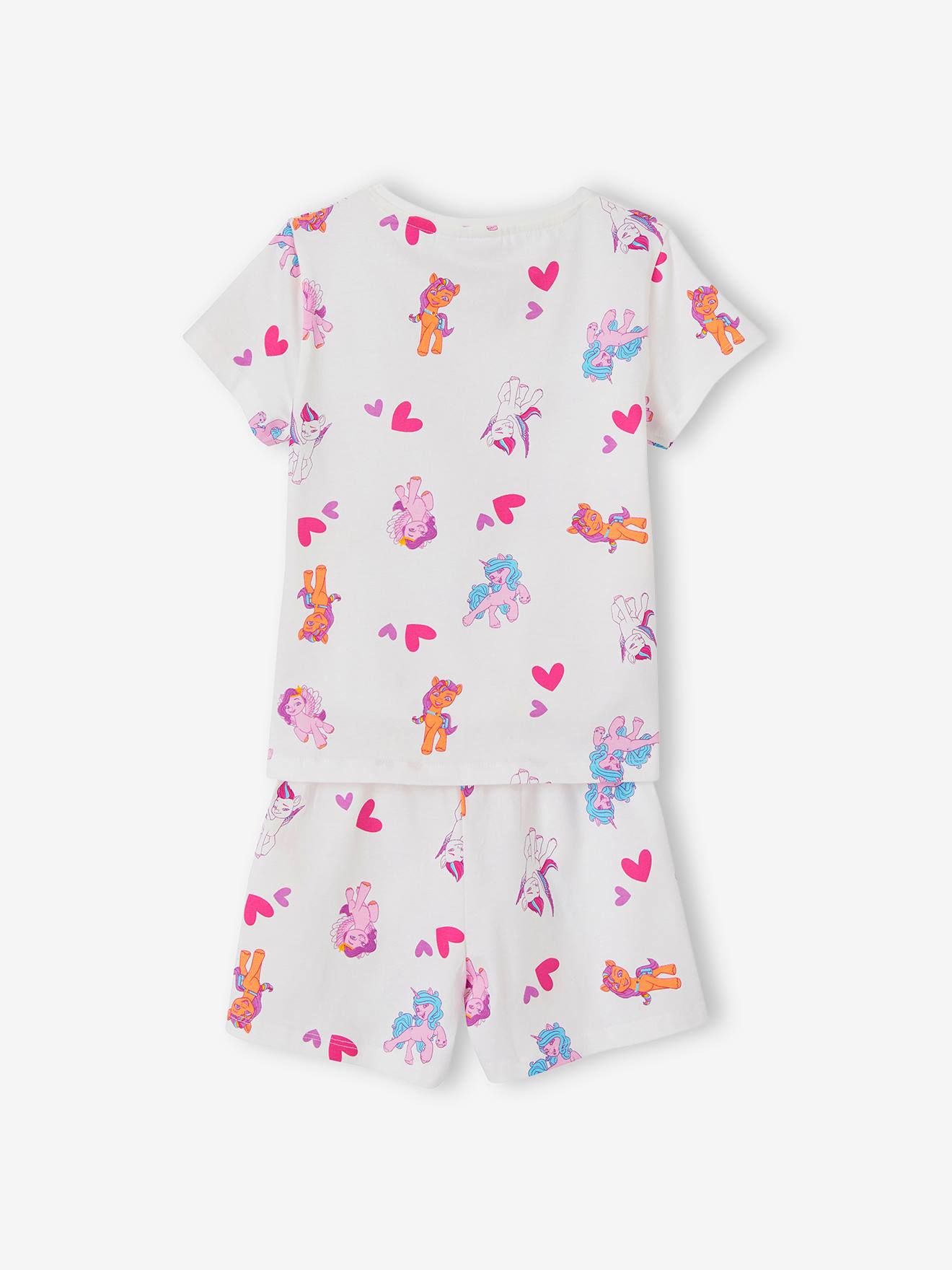 My little Pony Kurzer Kinder Schlafanzug MY LITTLE PONY - weiß bedruckt