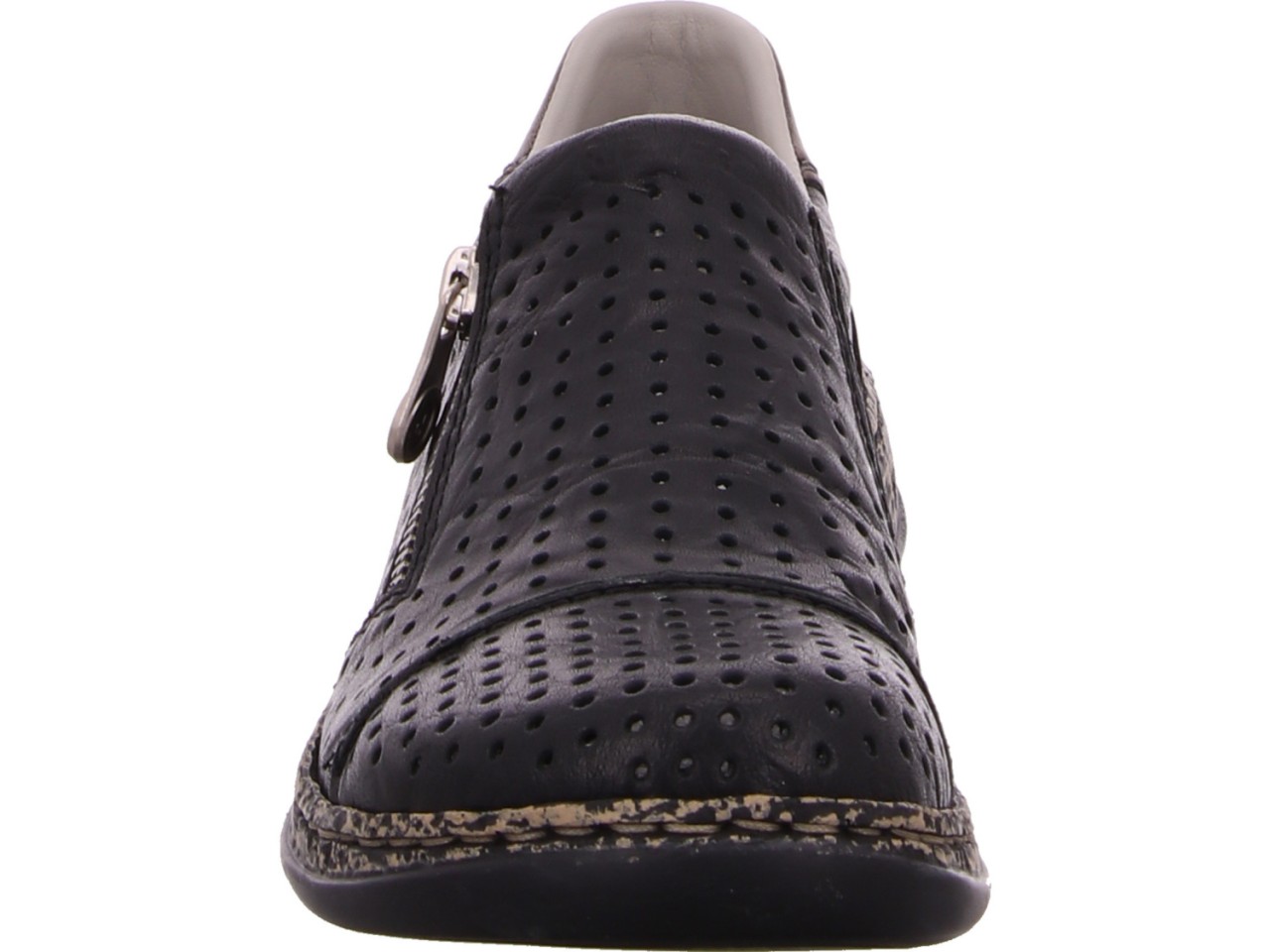 RIEKER Sportliche Slipper schwarz