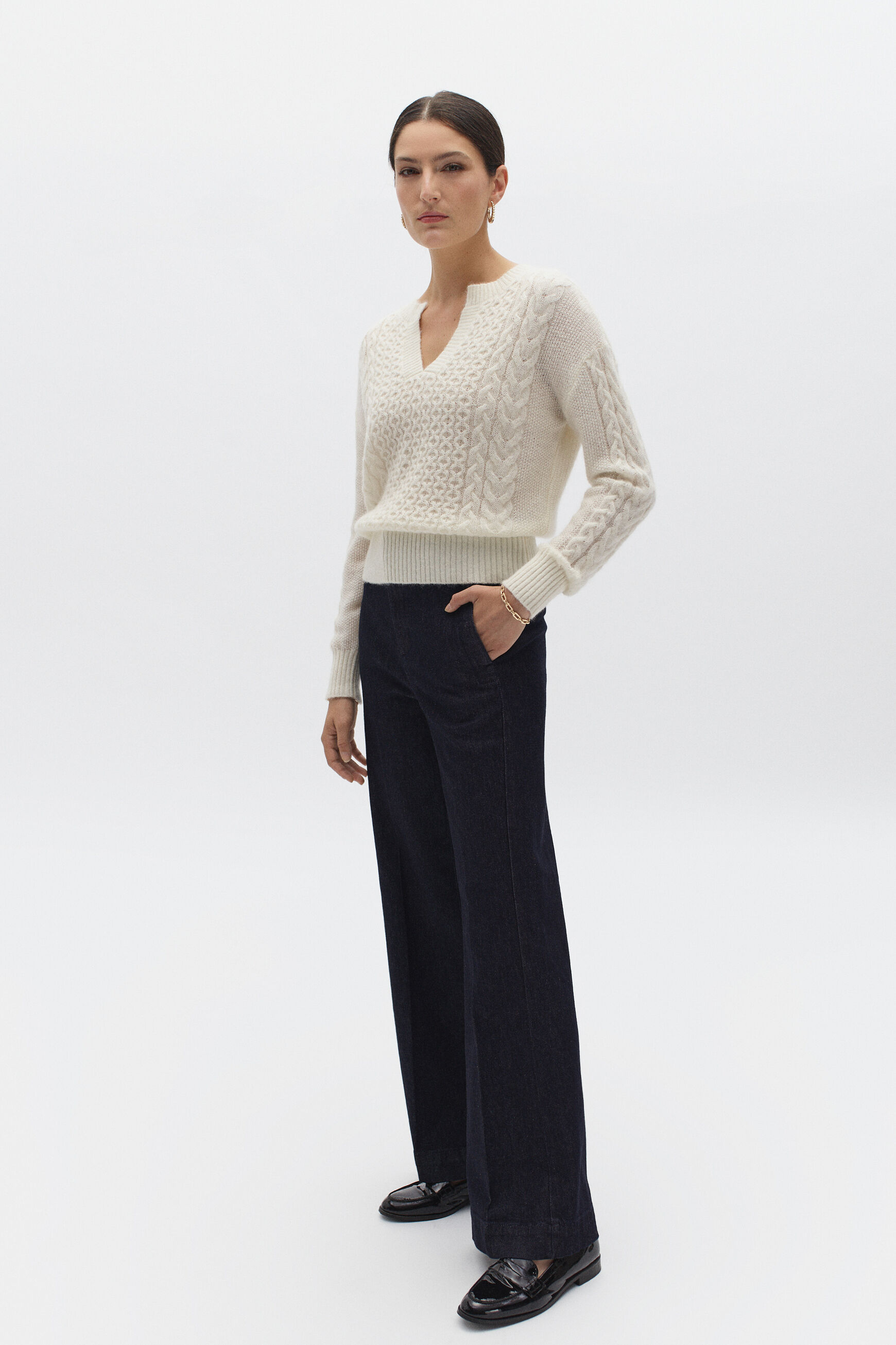 pull ludmila ivoire femme