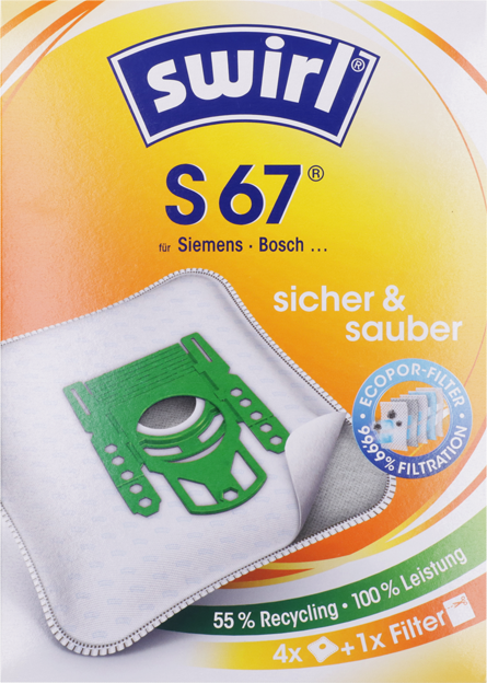 Swirl Staubsaugerbeutel S67 MicroPor