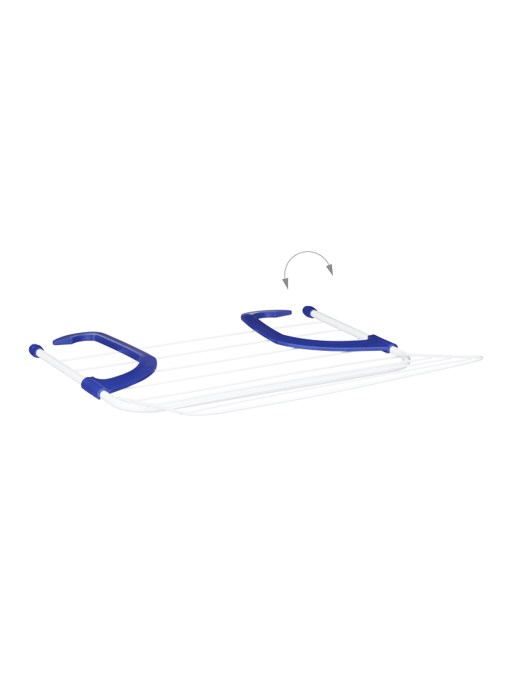 relaxdays Hängetrockner in Weiß/ Blau - (B)51 x (H)15,5 x (T)73 cm günstig kaufen onesize
