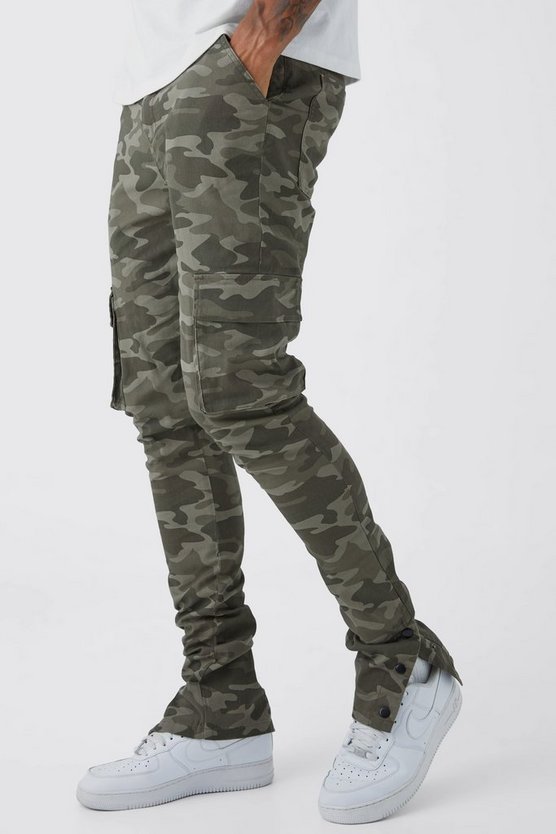 Tall Skinny Camouflage Cargo-Hose