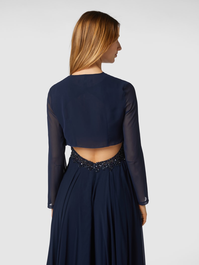 Bolero aus Chiffon in dunkelblau