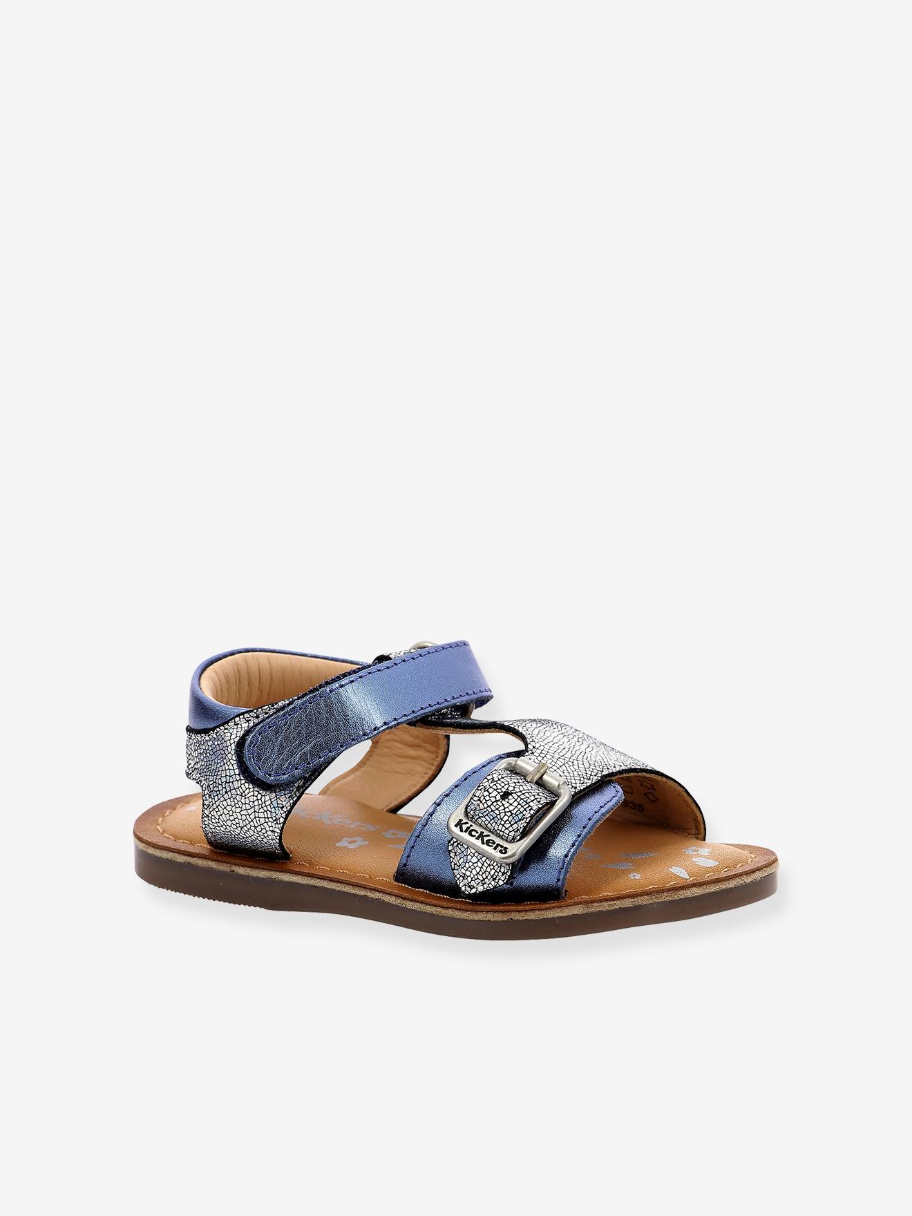 Sandales cuir enfant Diazz KICKERS® rose