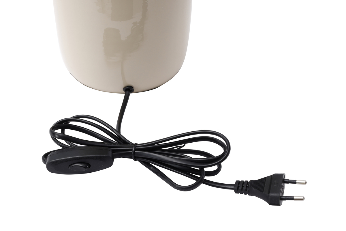 Kayoom Tischlampe Art Deco 625 Elfenbein / Gold