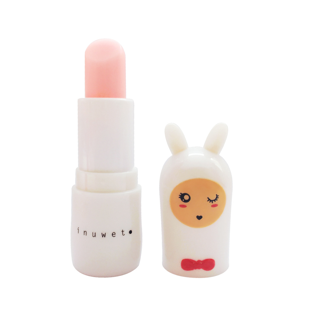 Inuwet Baume à Lèvres Lapin / Barbe à papa / Blanc Baume à lèvres Naturel & Vegan