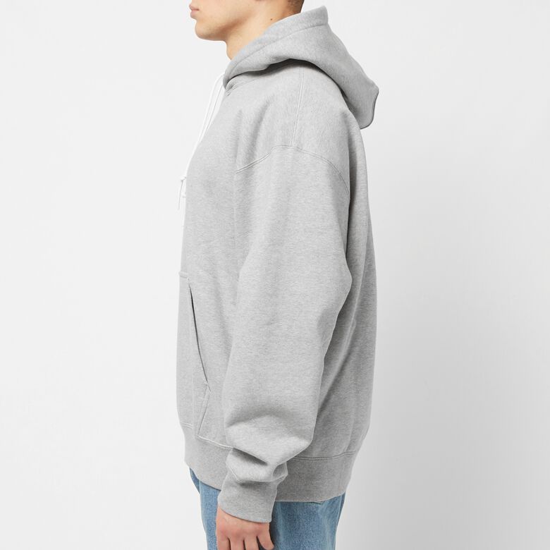 NIKE Solo Swoosh Fleece Hoodie dk grey heather/white