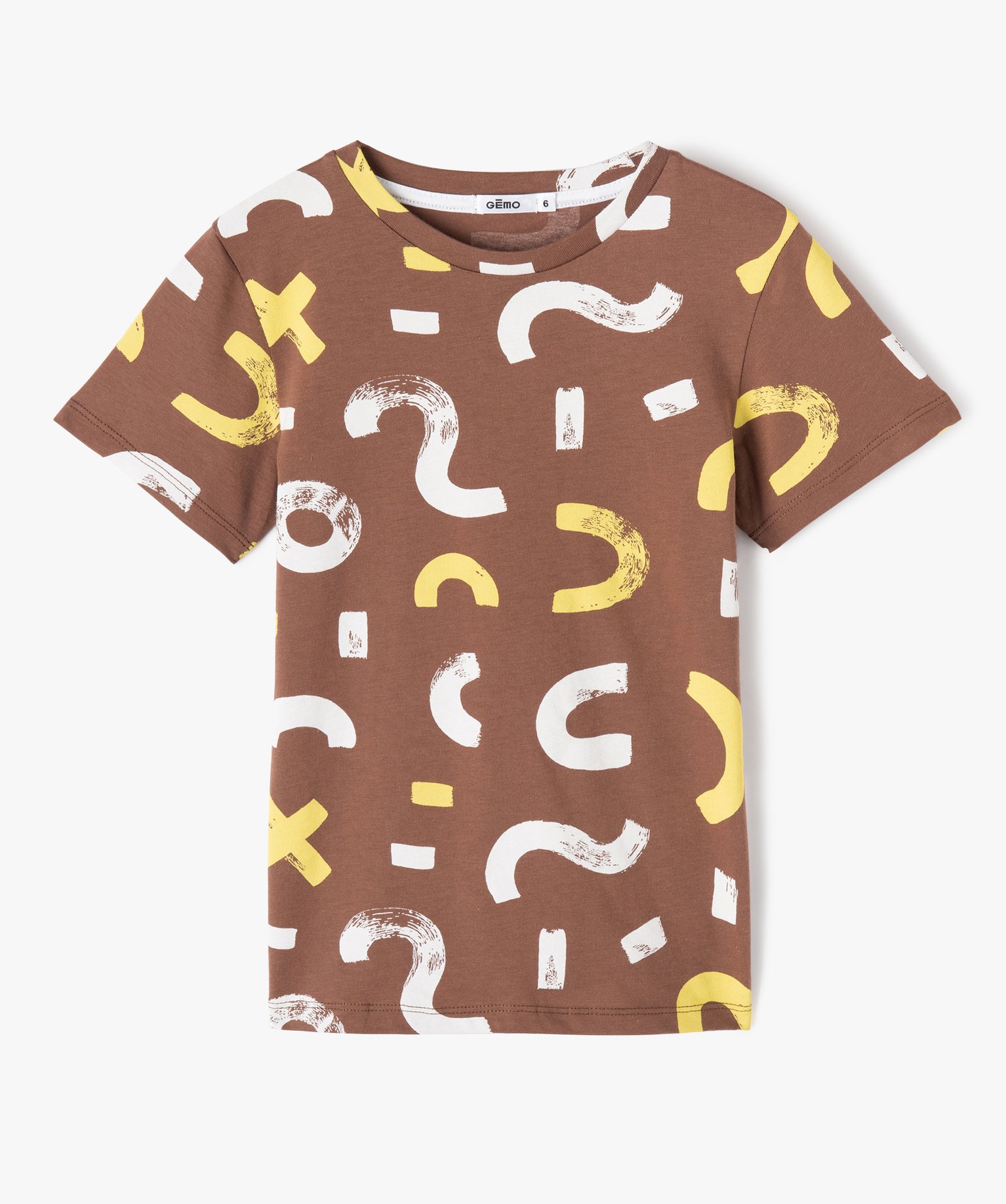 Tee-shirt manches courtes à motifs graphiques Garçon imprime | GEMO