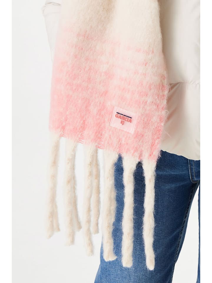 Garcia Schal in Creme/ Rosa günstig kaufen onesize