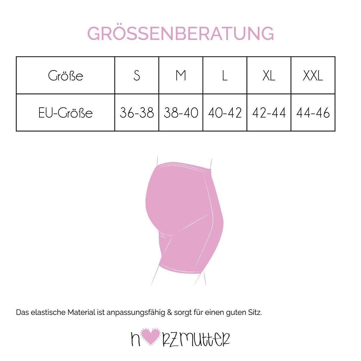 Herzmutter Umstandsslip Baumwoll-Mix - Schwangerschaft - Wäsche - Langbein (Doppelpack, 2-St)