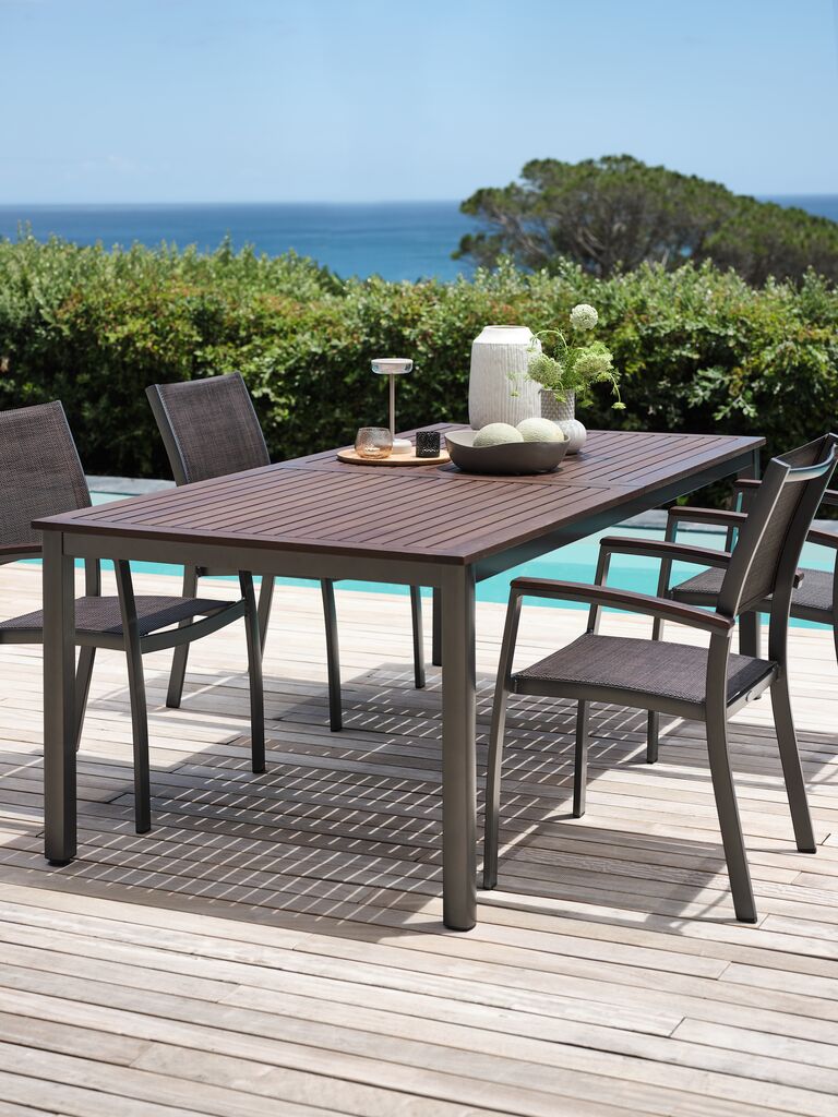 Mesa de jardim YTTRUP YTTRUP L100xC210/300 madeira maciça