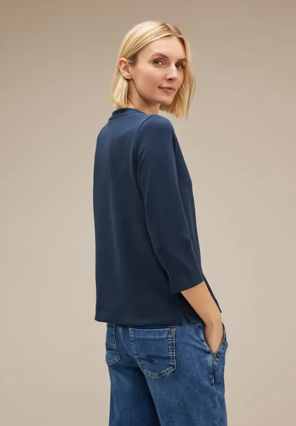 Street One Shirt mit Glitzer-Print