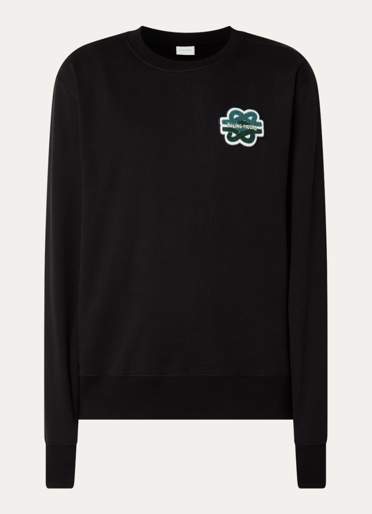 Pulover Gowtu din bumbac organic cu umplutură și logo