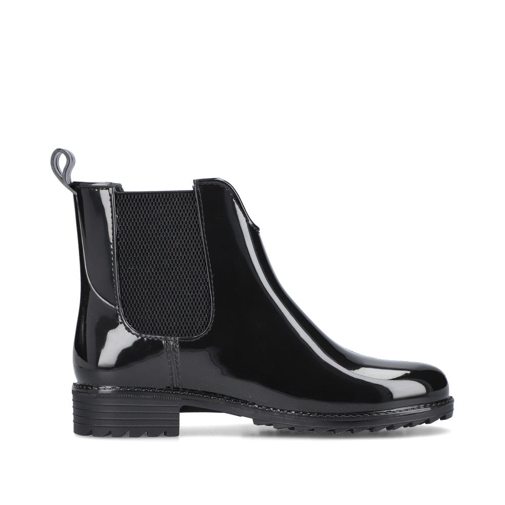 Rieker Damen Chelsea Boots glanzschwarz