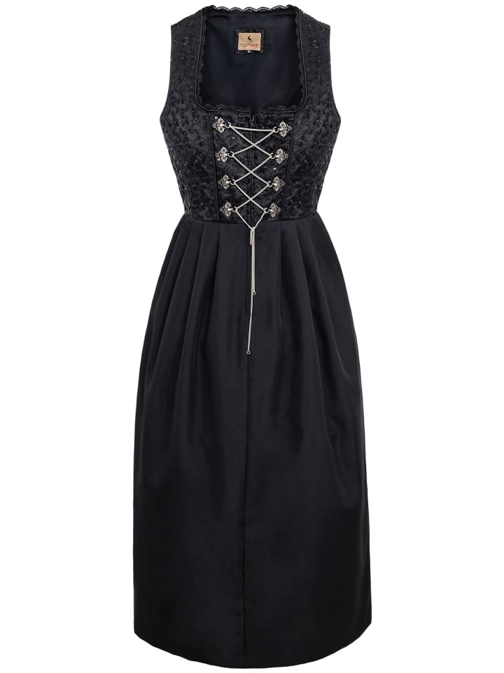 Gwandler Dirndl THERES in schwarz günstig kaufen