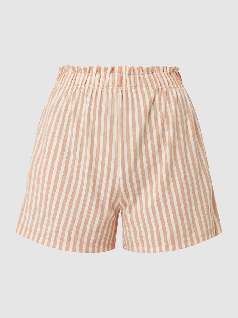 Shorts mit Streifenmuster Modell 'Jolla' in apricot