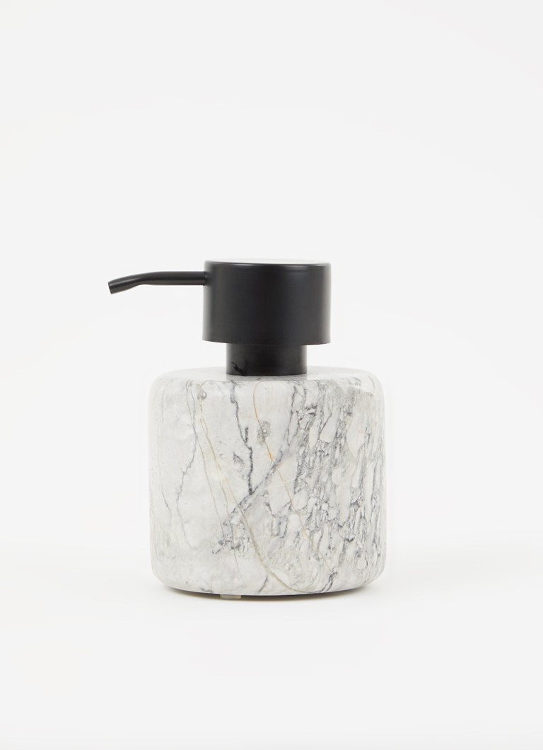 Dispenser di sapone in pietra naturale Aquanova Nero