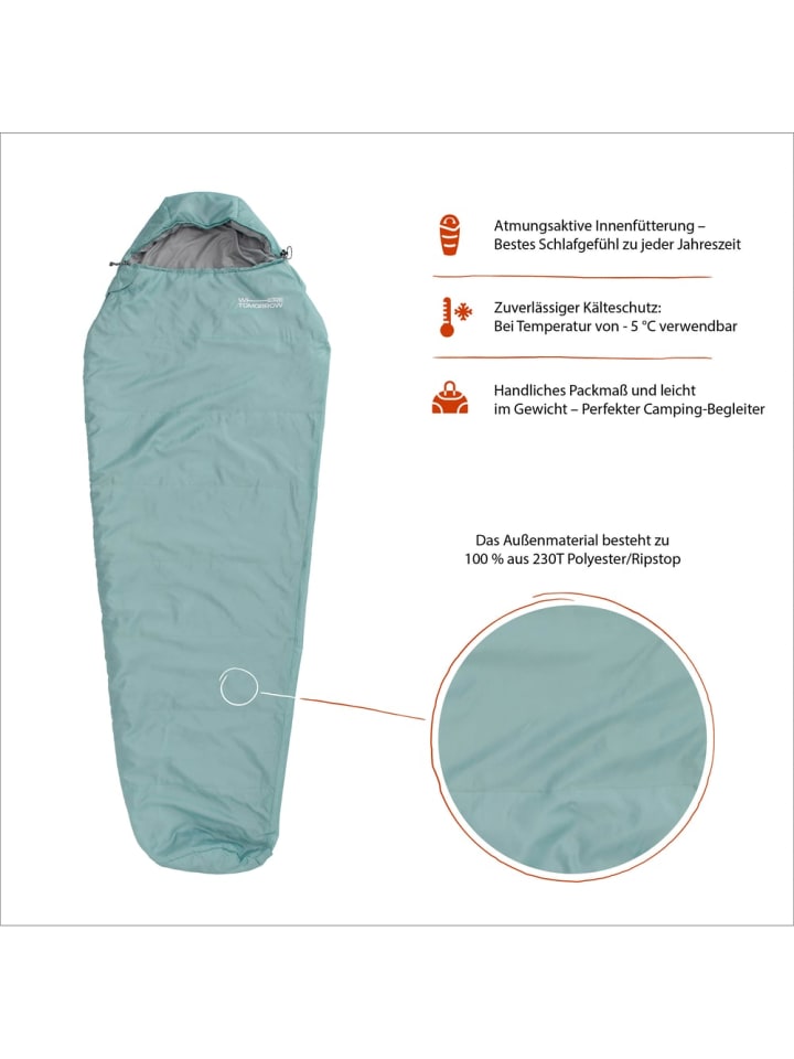 Where Tomorrow Where Tomorrow Camping Schlafsack Small & Light - Mumienschlafsack mit Tasche - günstig kaufen onesize