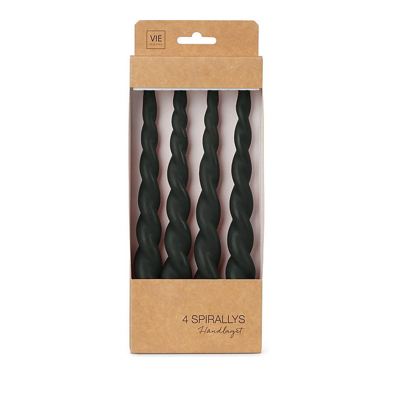 Vie Selected Spirallys 4-pk 24 cm sort