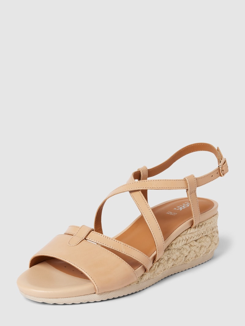 Wedges mit Dornschließe Modell 'ISCHIA CORDA' in beige