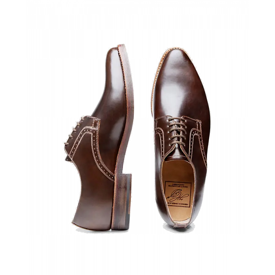 Heinrich Dinkelacker - Businessschuhe Derby MILANO PLAIN C Cordovan - braun