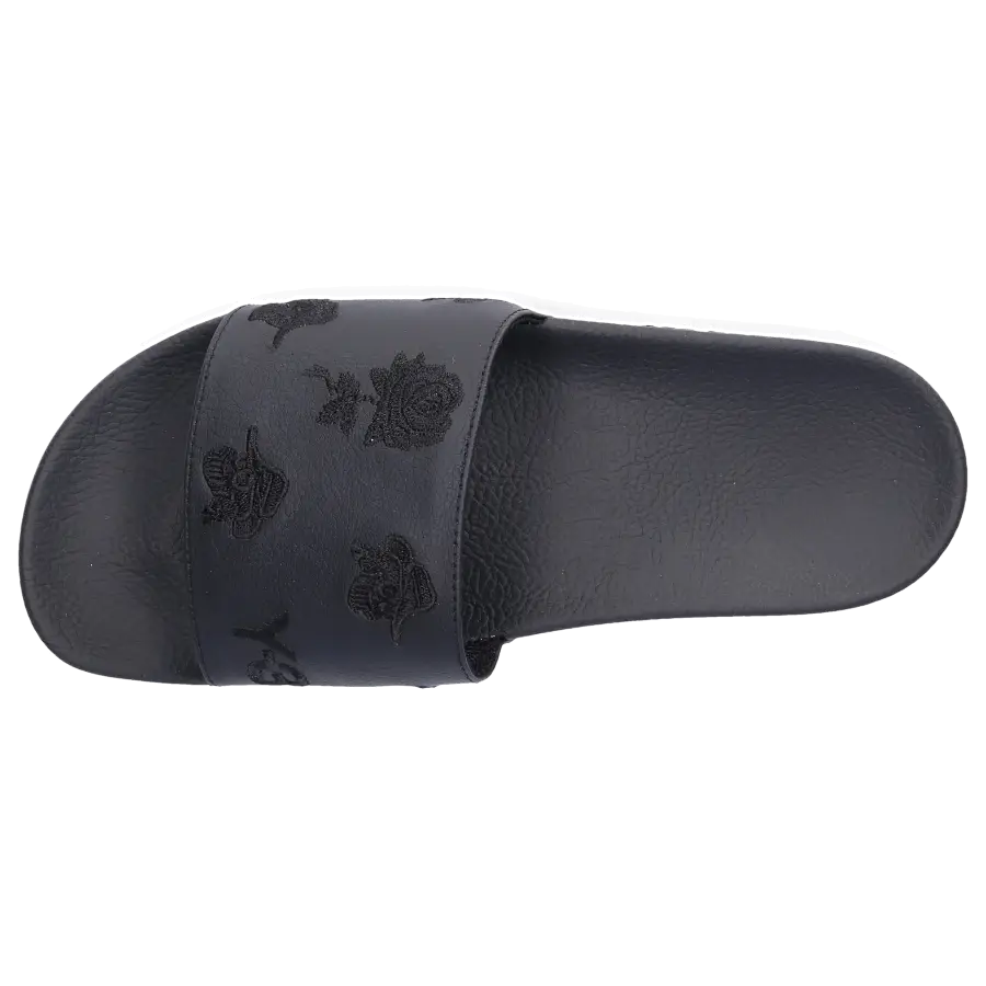 Y-3 - Badeschuhe ADILETTE AOP Kalbsleder - schwarz