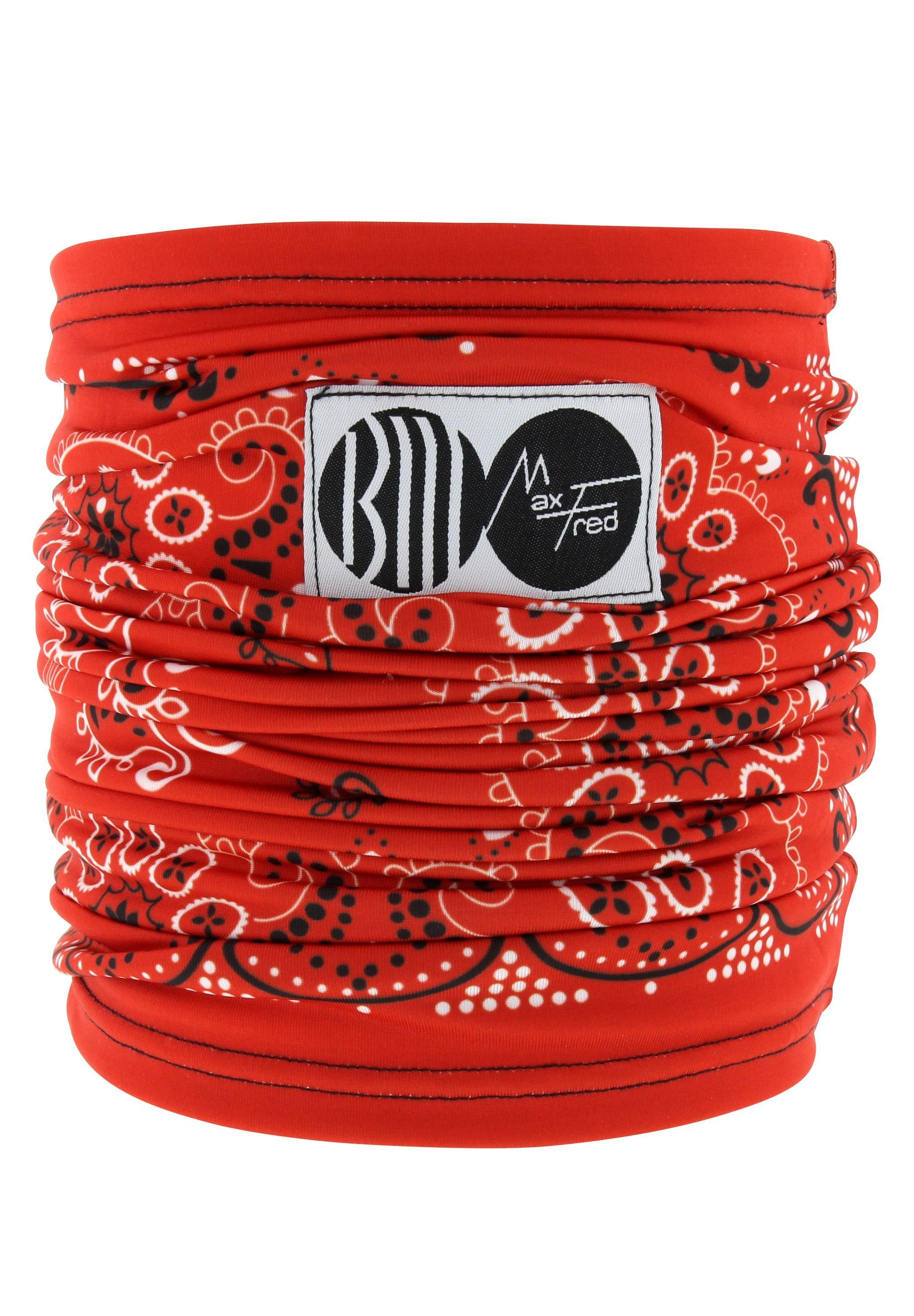 Maxfred Multifunktionstuch Bamboo paisley Multifunktionstuch, Elastisch, Nachhaltig, geringe Geruchsaufnahme, Ultraweich