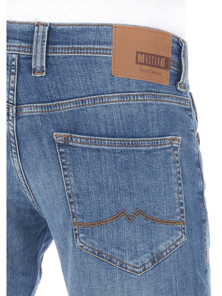 Mustang Jeans Oregon tapered in Blau günstig kaufen