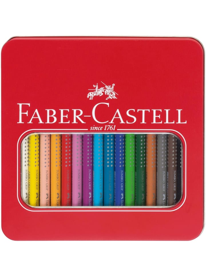 Faber-Castell Farbstift Jumbo Grip sortiert Metalletui günstig kaufen onesize