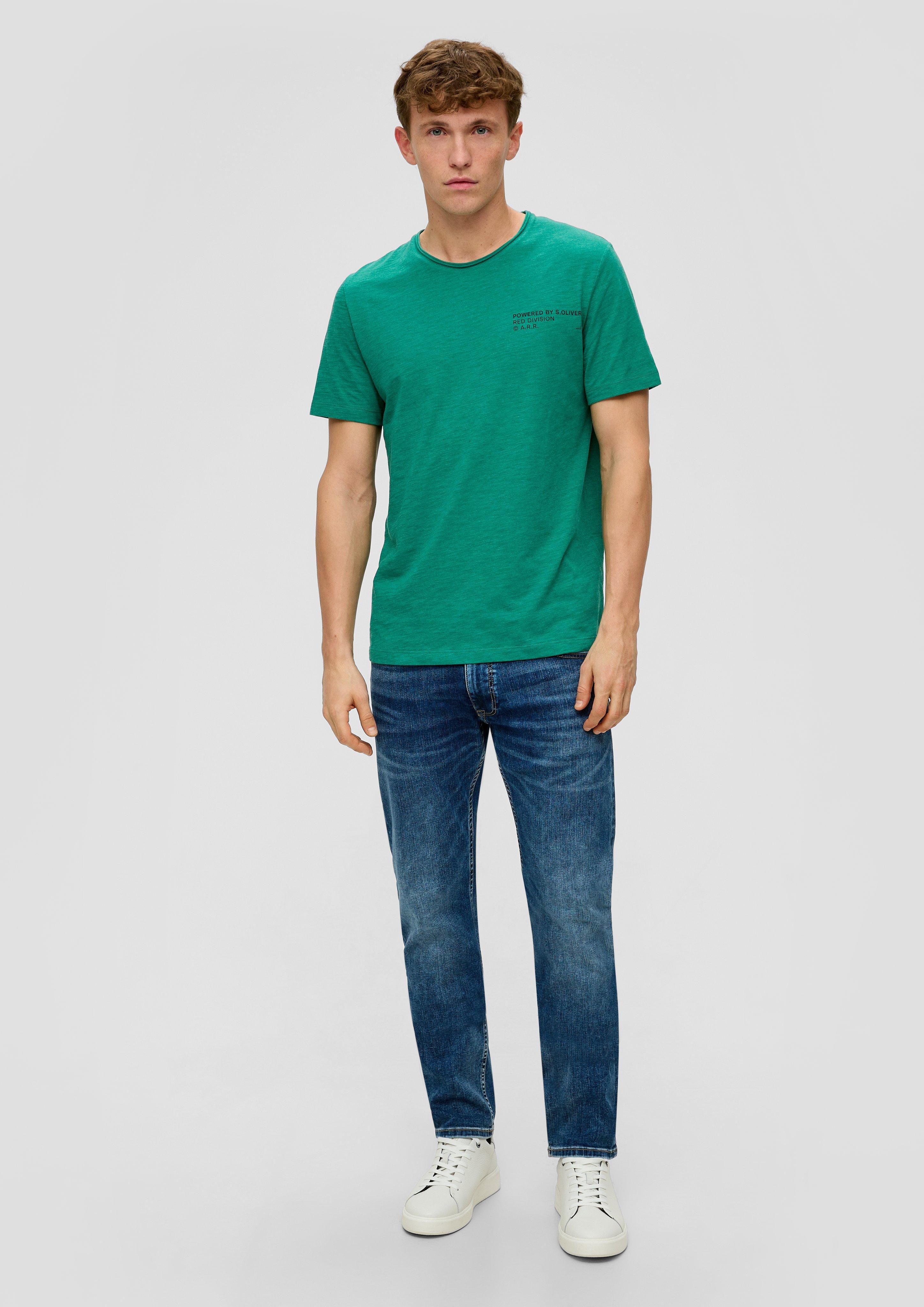 T-Shirt mit Flammgarnstruktur  2141468-76W1