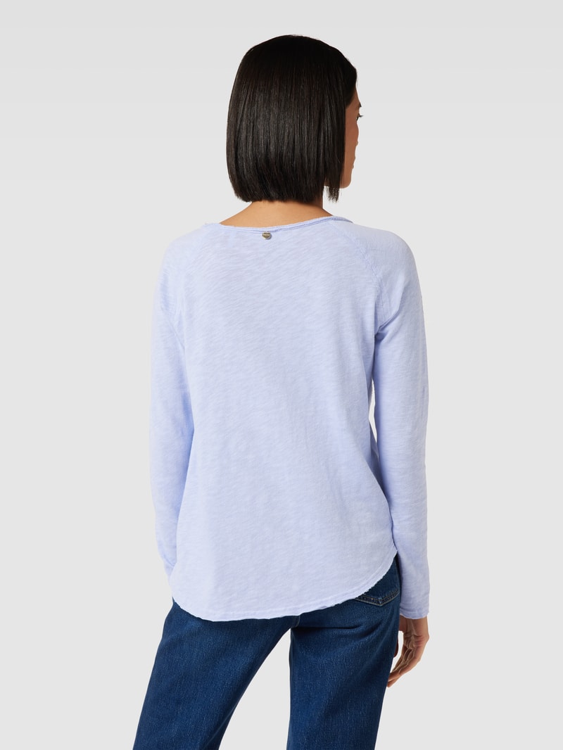 Longsleeve im Destroyed-Look in flieder