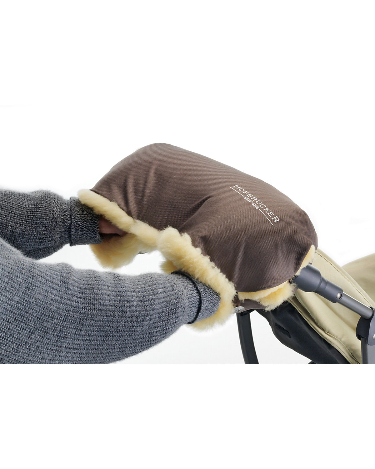 Kinderwagen Lammfell Handmuff Hergestellt in Deutschland Fußsäcke