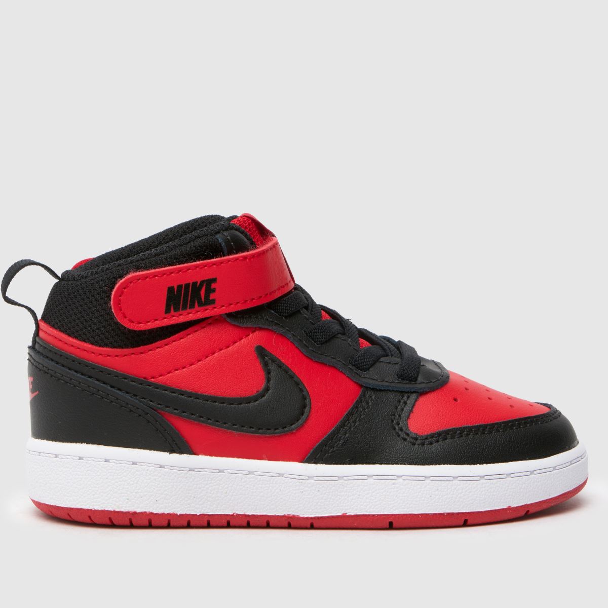 Nike röda multi court borough mid 2 pojkar småbarnssneakers