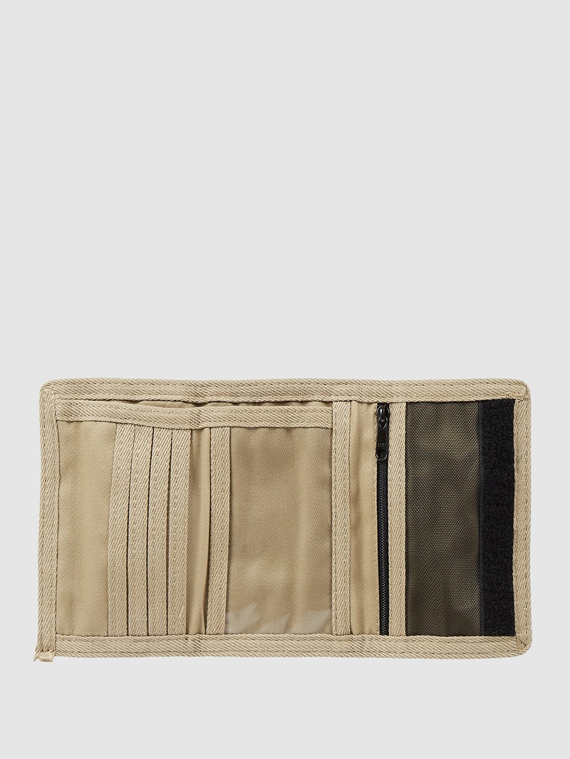 Portemonnaie mit Label-Detail Modell 'KENTWOOD' in khaki
