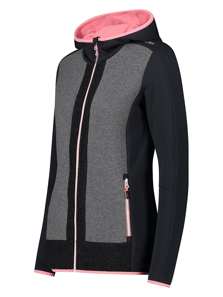 CMP Fleecejacke in Schwarz/ Grau günstig kaufen