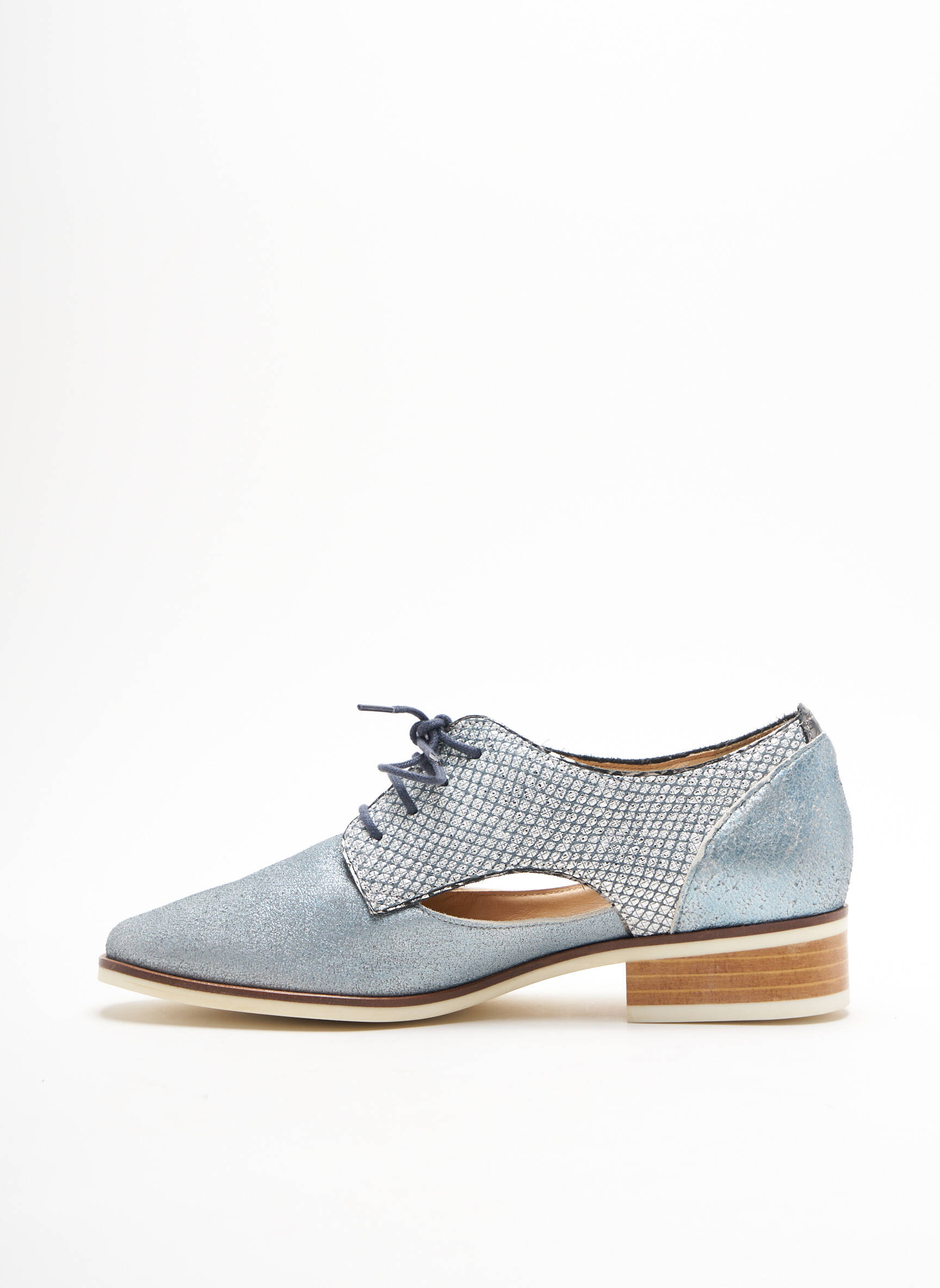 France Mode Derby Femme couleur bleu