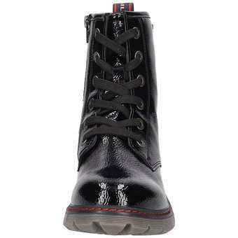 Tom Tailor Schnür Boots in schwarz